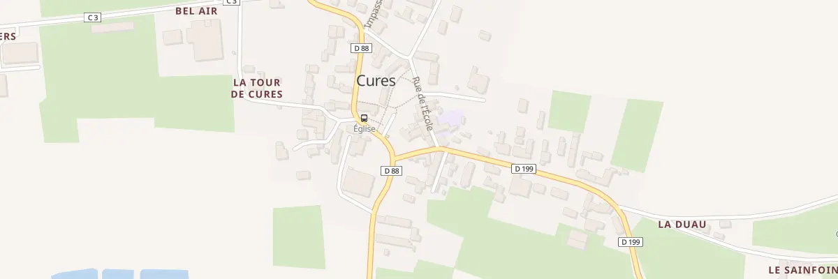 Plan du 1 Rte de la Quinte à Cures