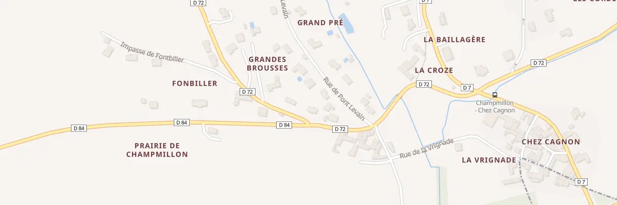 Plan du 5157 Grandes Brousses à Champmillon
