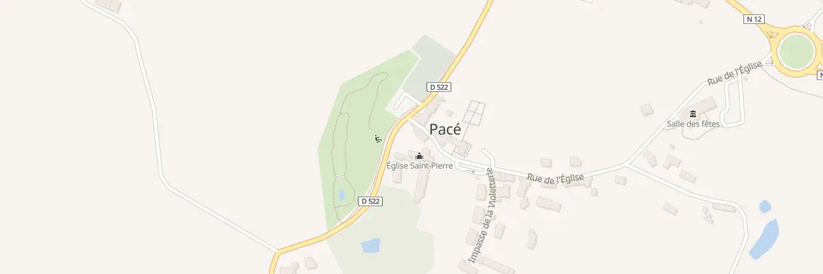Plan du 2 Rue de l’Eglise à Pacé