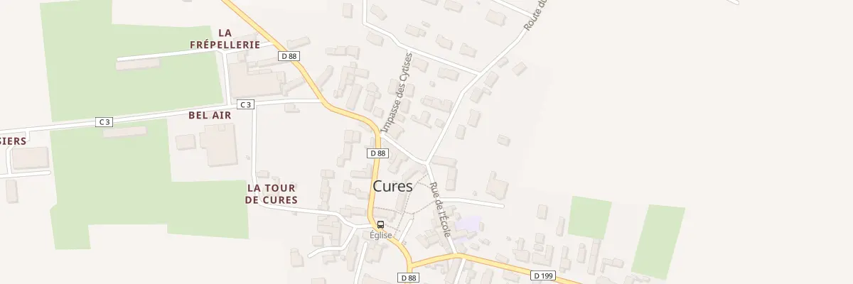 Plan du 3 Rte du Stade à Cures