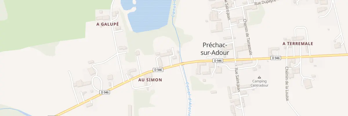 Plan du 19 Rte de la Rivière Basse à Préchac-sur-Adour