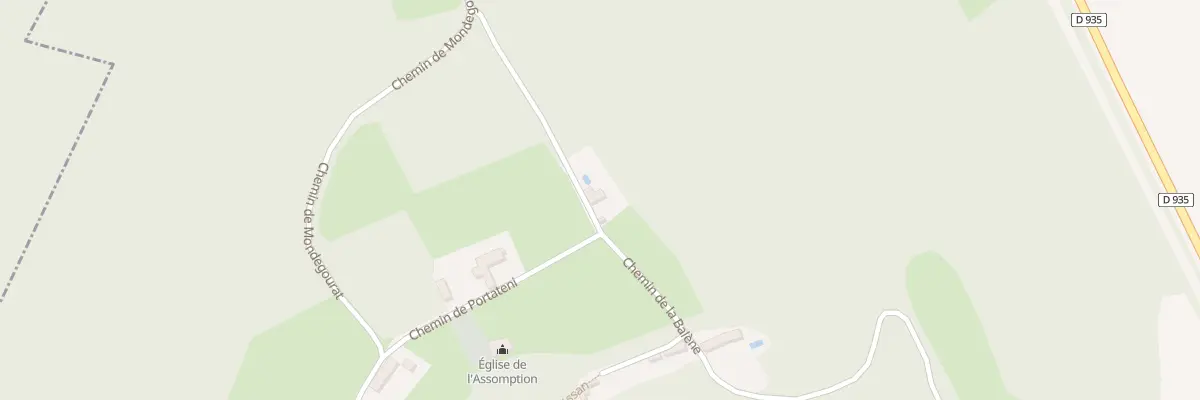 Plan du 2 Che de la Balene à Villefranque