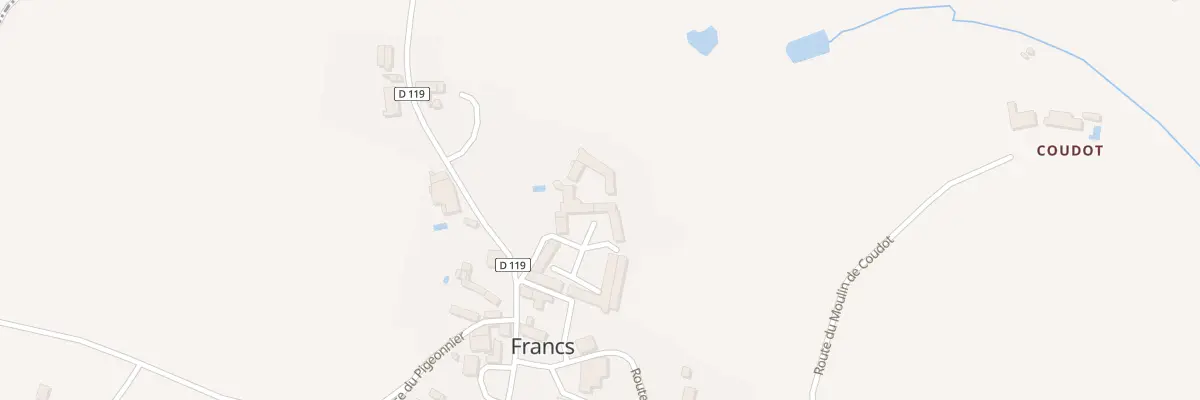 Plan du 24B Le Bourg à Francs