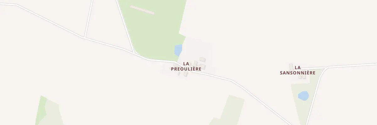 Plan du 5113 La Preouliere à Ligron