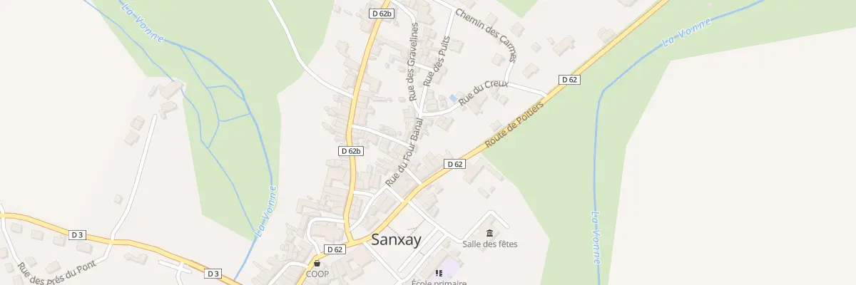 Plan du 8 Rue du Four Banal à Sanxay