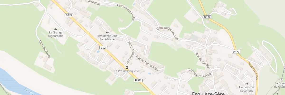 Plan du 2 Rue Carrère Déra Cabe à Esquièze-Sère