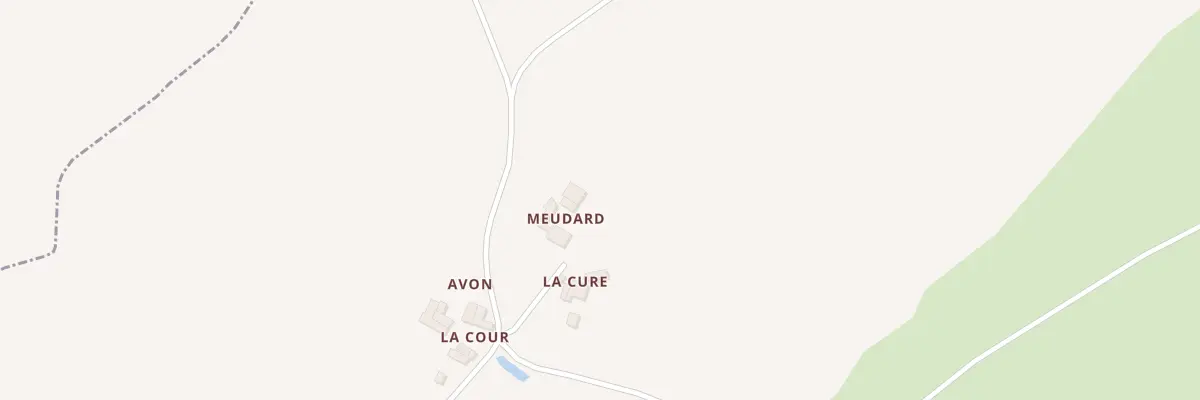 Plan du 5006 Meudard à Avon