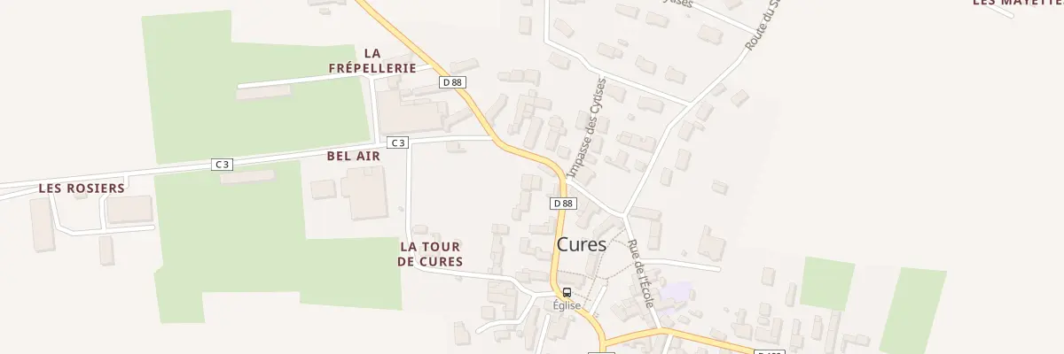 Plan du 10 Rue Principale à Cures