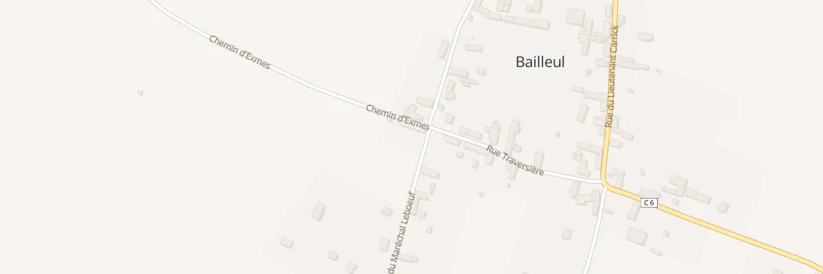 Plan du 252 Rue Maréchal Leboeuf à Bailleul