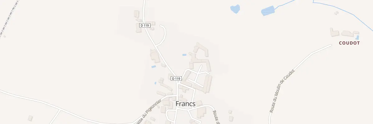 Plan du 23 Le Bourg à Francs
