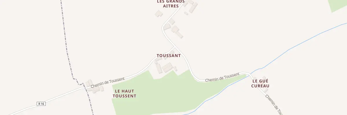 Plan du 5152 Toussent à Ségrie