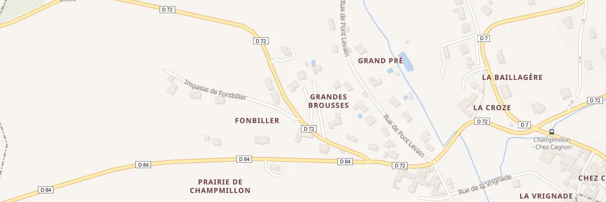 Plan du 8 Rte de Vibrac à Champmillon
