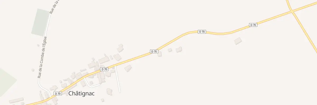 Plan du 38 Rte des Fours A Pains à Châtignac