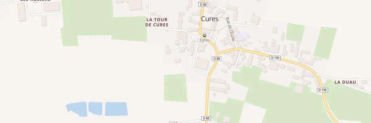 Plan du 8 Pl de la Grande Cour à Cures