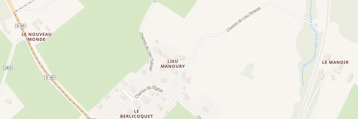 Plan du 75 Che du lieu Roquet à Saint-Vaast-en-Auge
