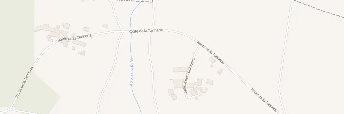 Plan du 2 Imp des Foucaudes à Yviers