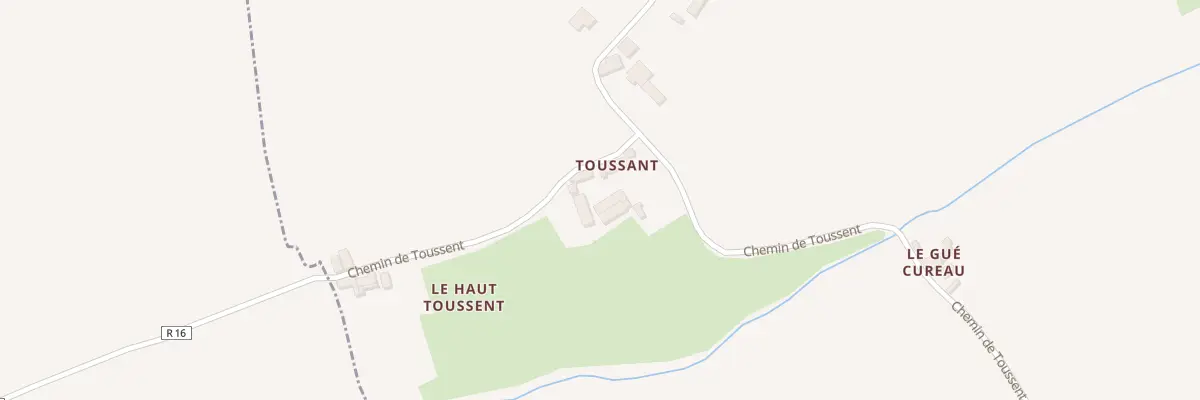 Plan du 5361 Toussent à Ségrie