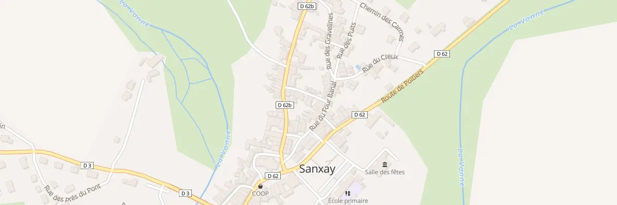 Plan du 8 Rue du Grand Puits à Sanxay