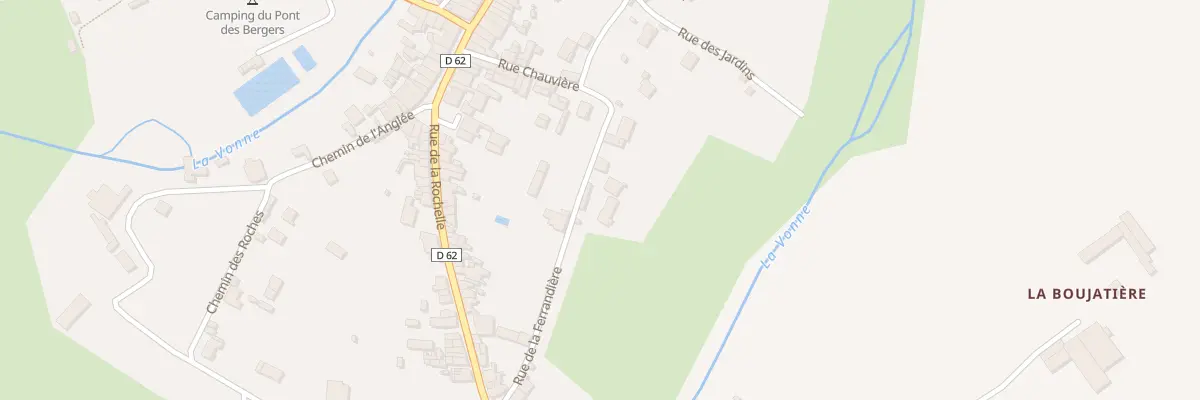 Plan du 3 Rue de la Ferrandière à Sanxay