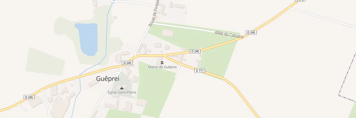 Plan du 47 Rte de Villedieu Les Bailleul à Guêprei