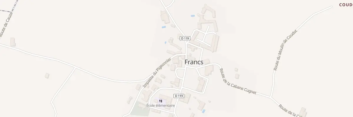 Plan du 28 Le Bourg à Francs