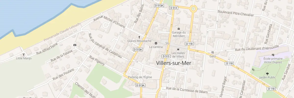 Plan du 23 Rue du Mal Foch à Villers-sur-Mer