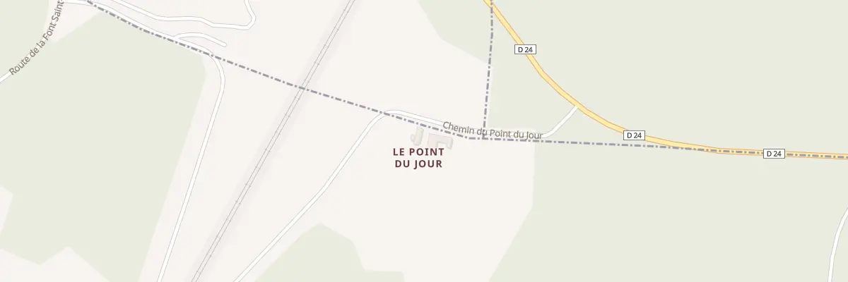 Plan du 5033 Le Point du Jour à Poullignac