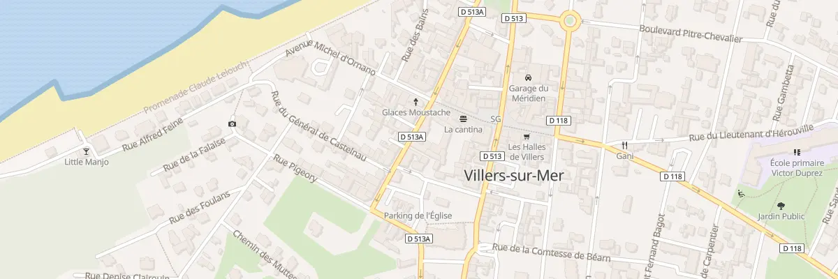Plan du 25 Rue du Mal Foch à Villers-sur-Mer