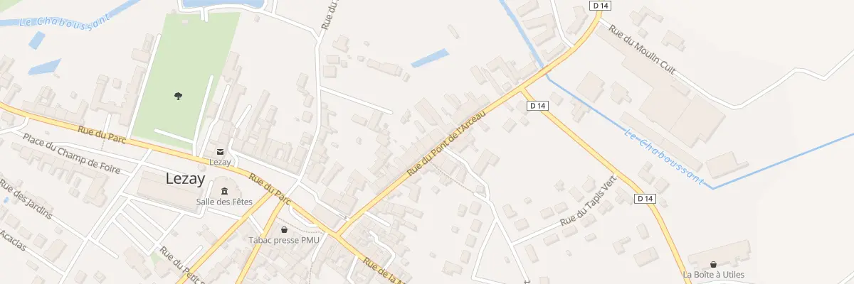 Plan du 26 Rue du Pont de l’Arceau à Lezay