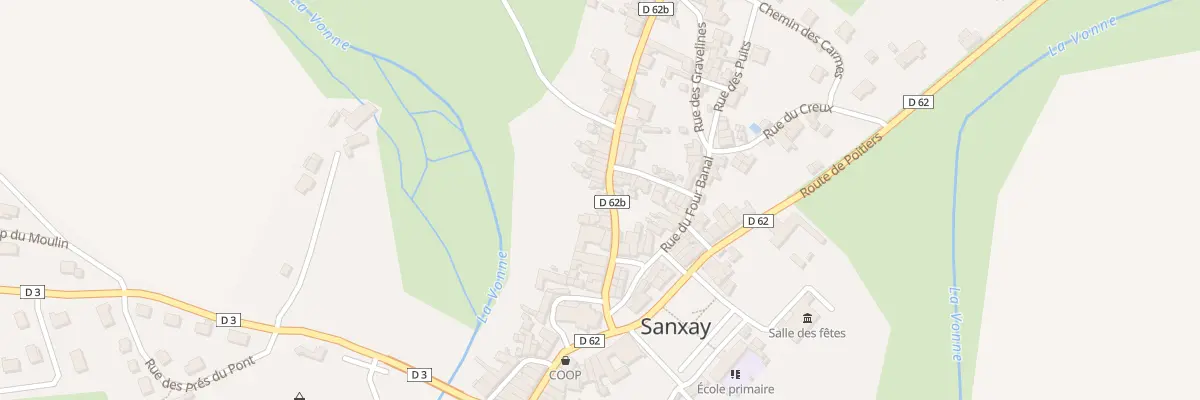 Plan du 13 Rue de Marconnay à Sanxay