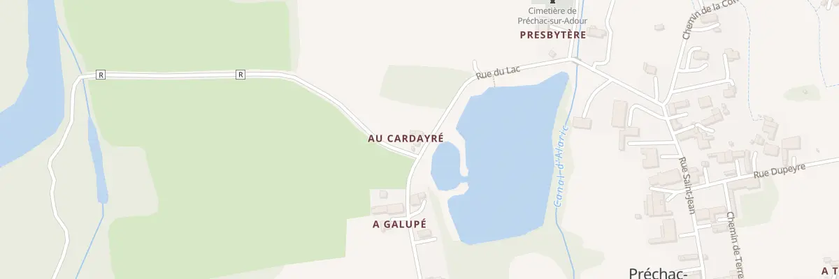 Plan du 3 Rue du Lac à Préchac-sur-Adour