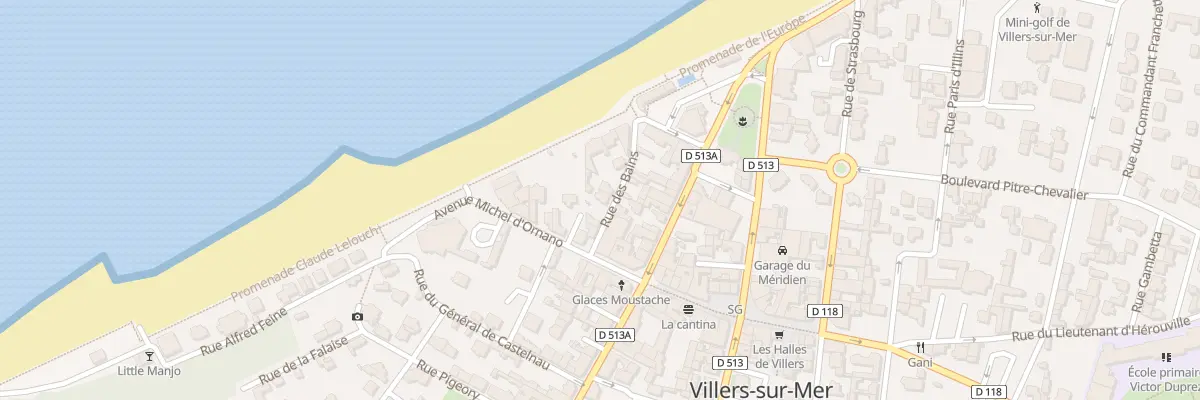 Plan du 12 Rue des Bains à Villers-sur-Mer