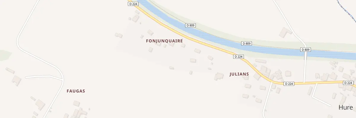 Plan du 711 Rte de la Paix à Hure