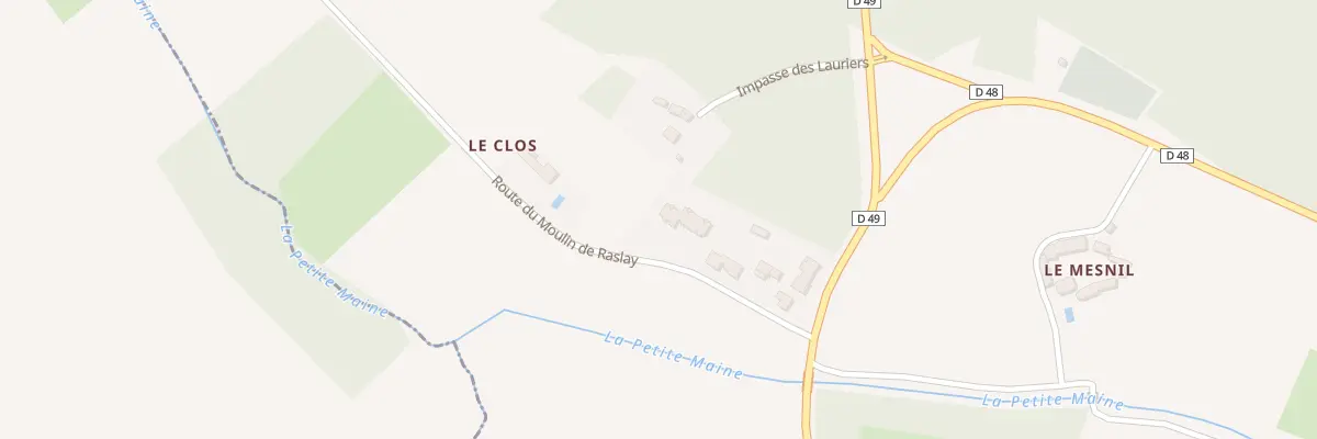Plan du 18 Rte du Moulin de Raslay à Raslay