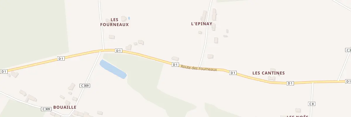 Plan du 966 Rte des Fourneaux à Mieuxcé