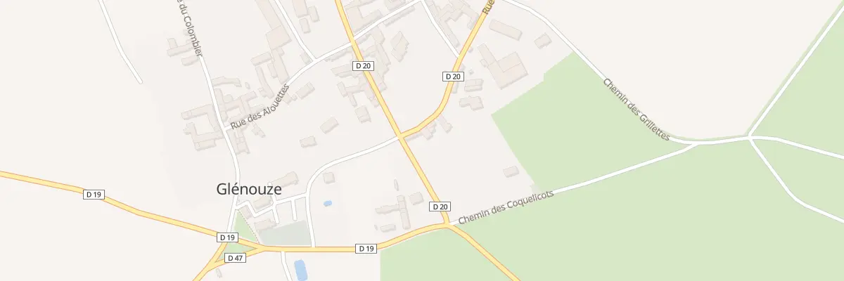 Plan du 2 Rue de Jalnay à Glénouze