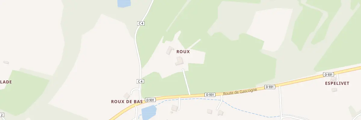 Plan du 5057 A Roux à Sainte-Christie-d’Armagnac