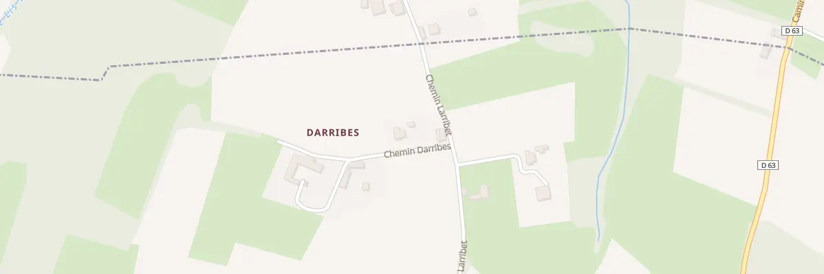 Plan du 5019A Darribes à Tarasteix