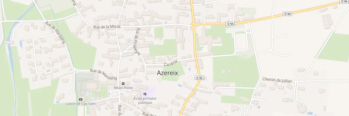 Plan du 2 Rue Carrerot à Azereix