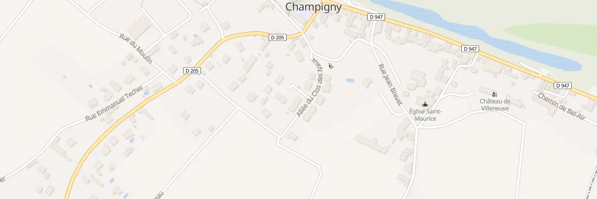 Plan du 3 All du Clos des Naux à Souzay-Champigny