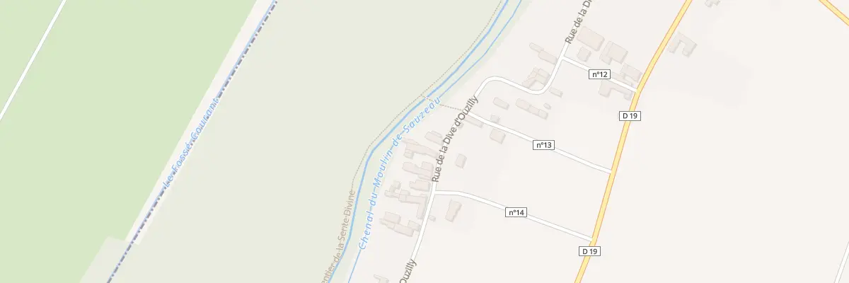 Plan du 12 Rue de la Dive d’Ouzilly à Moncontour