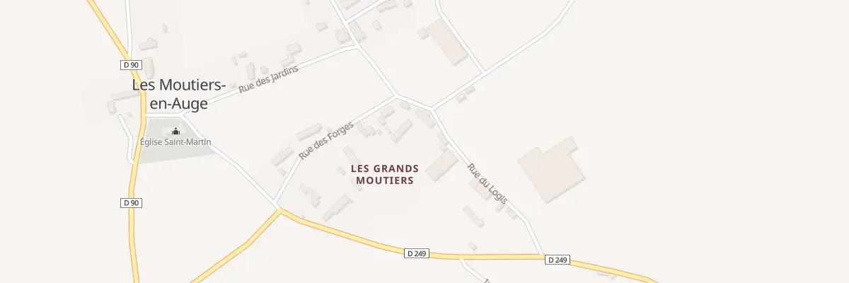 Plan du 5019 Les Grands Moutiers aux Moutiers-en-Auge