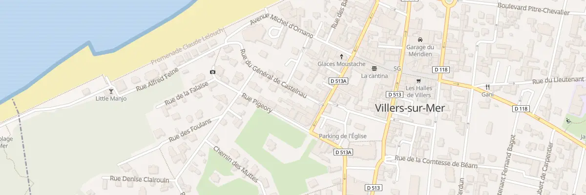 Plan du 16 Rue du Gal de Castelnau à Villers-sur-Mer