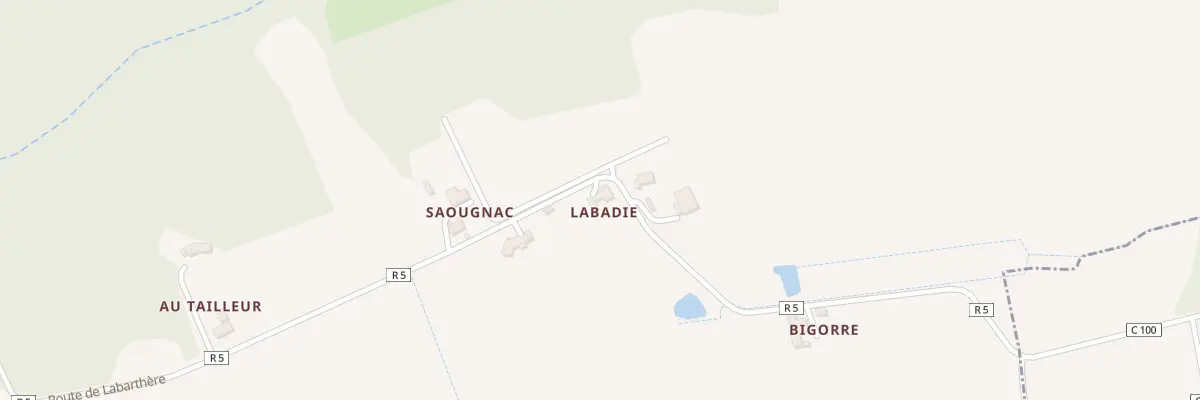 Plan du 5044 Labadie à Sorbets