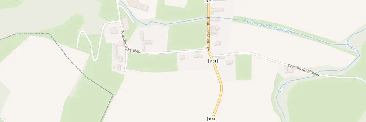 Plan du 880 Rte des Pyrenees à Casteide-Doat