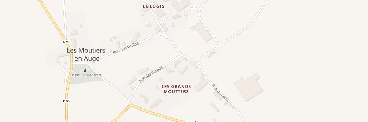 Plan du 5018 Les Grands Moutiers aux Moutiers-en-Auge