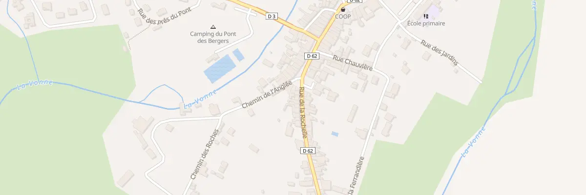 Plan du 2 Rue de la Rochelle à Sanxay