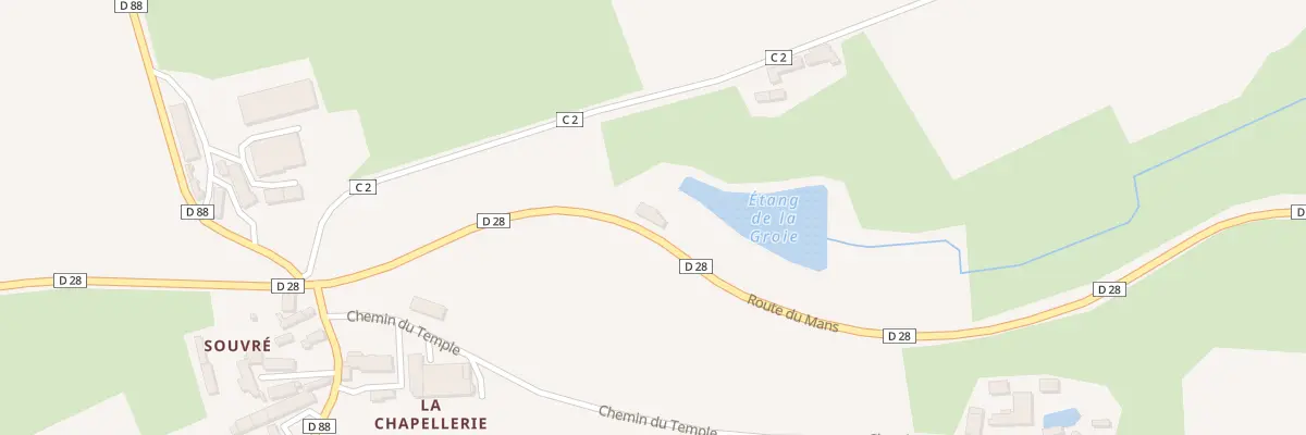 Plan du 3745 Rte du Mans à Bernay-Neuvy-en-Champagne