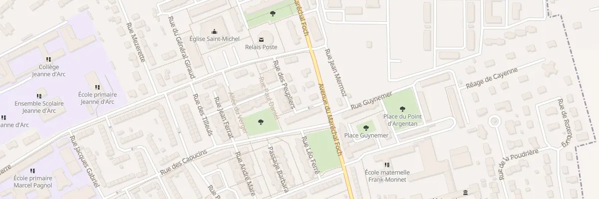 Plan du 7 Rue des Peupliers à Argentan