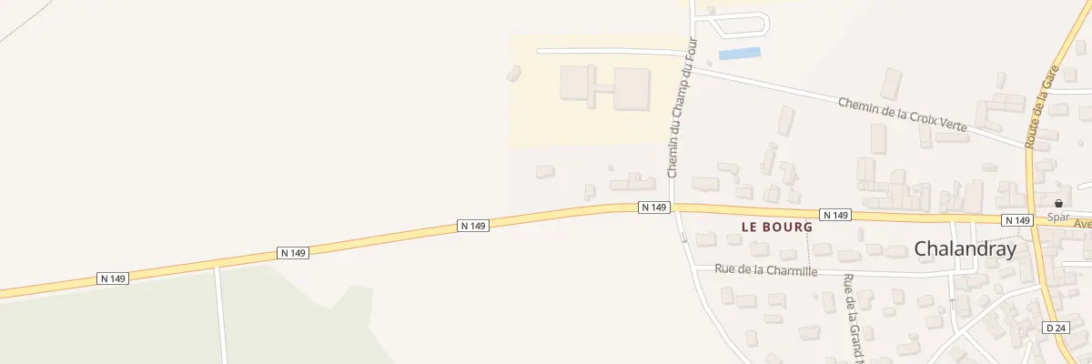 Plan du 1 Rte de Poitiers à Chalandray